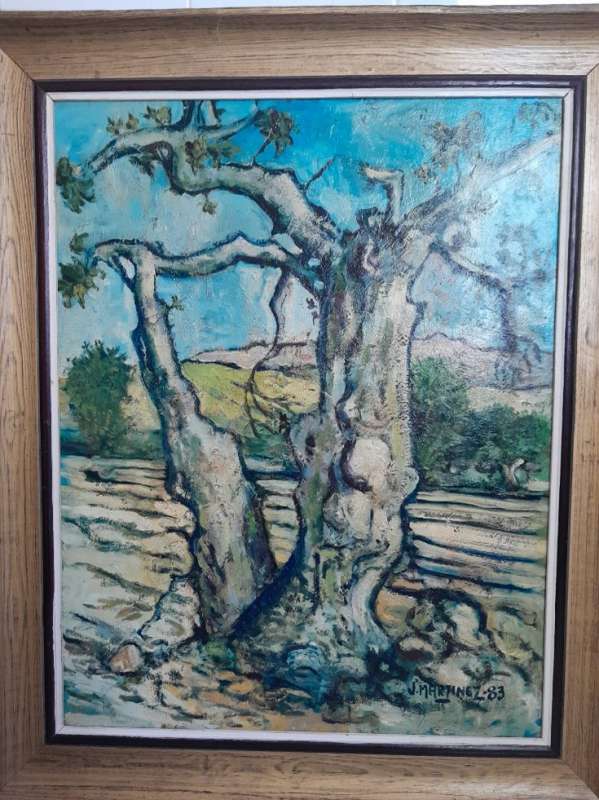 Exposicion postuma de Joaquin Martinez Olivares.