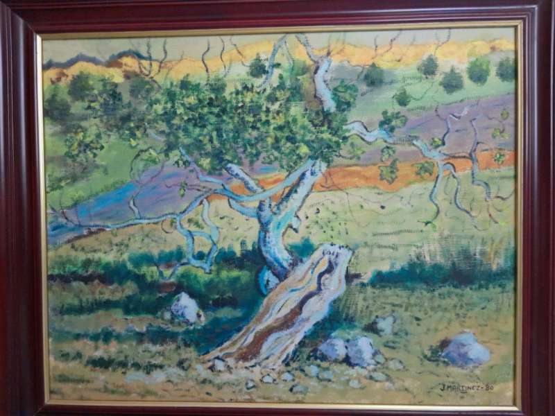 Exposicion postuma de Joaquin Martinez Olivares.